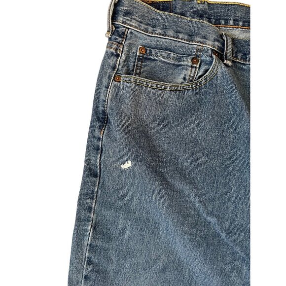 Levi's 550 Relaxed Fit Blue Denim Jeans Men's Size 46x29 Classic Straight Leg - Picture 2 of 10